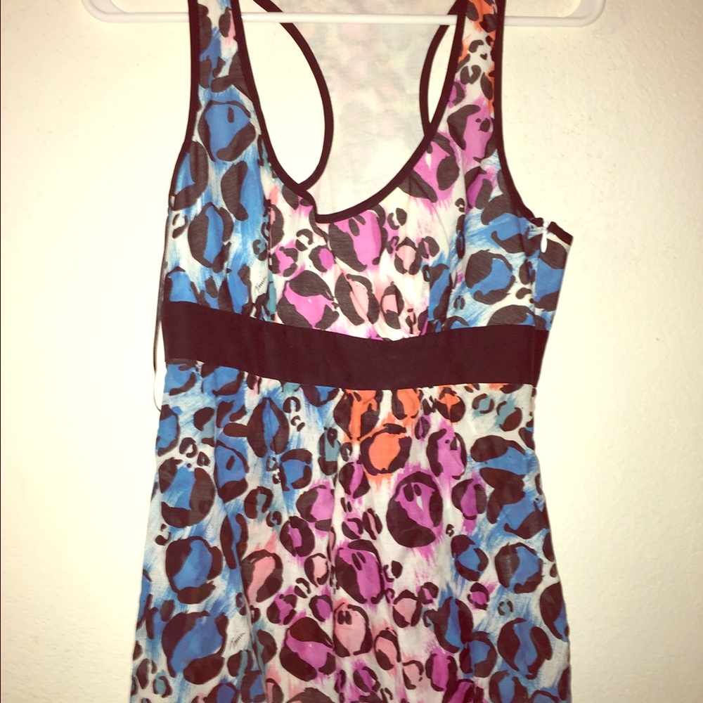 Trina Turk colorful leopard print tank