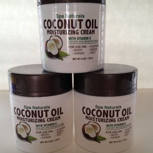 Spa Naturals coconut oil moisturizer bundle