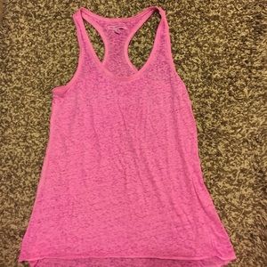 American Eagle Pink Racerback Tank Top