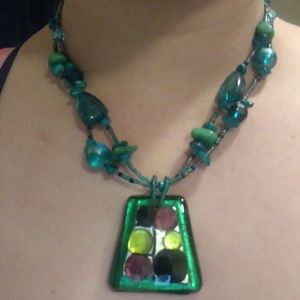 Turquoise /green necklace