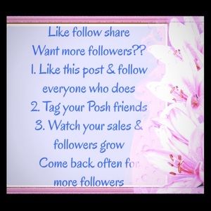 More followers= more shares= more sales 💞💕