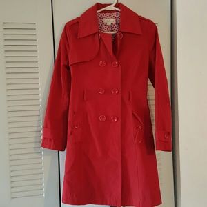 Forever 21 red trench coat