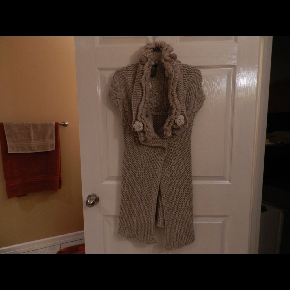 Sleeveless Knit Long Cardigan by Dex