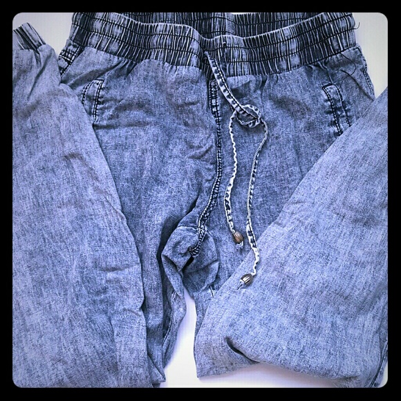 Blue stonewashed joggers - Picture 1 of 1