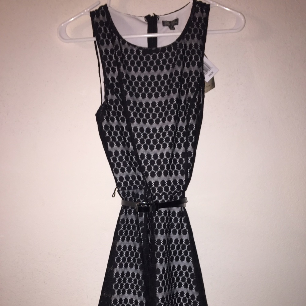 Lily rose black mesh dress