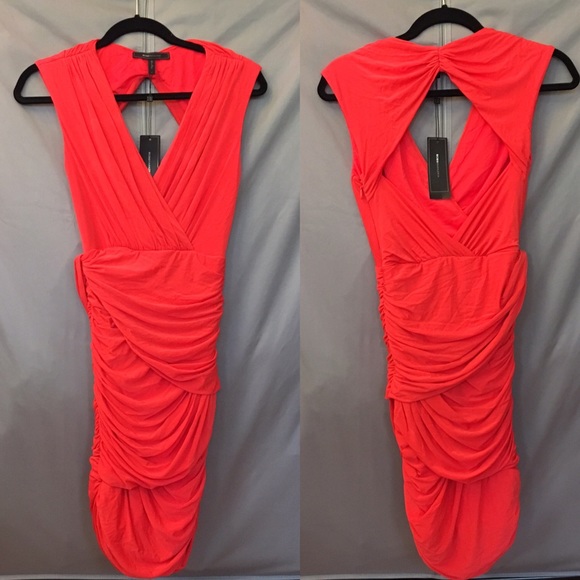 🎉3xHP🎉 BCBG SexyOpen-BackCocktail👗, BrightPoppy - Picture 3 of 7