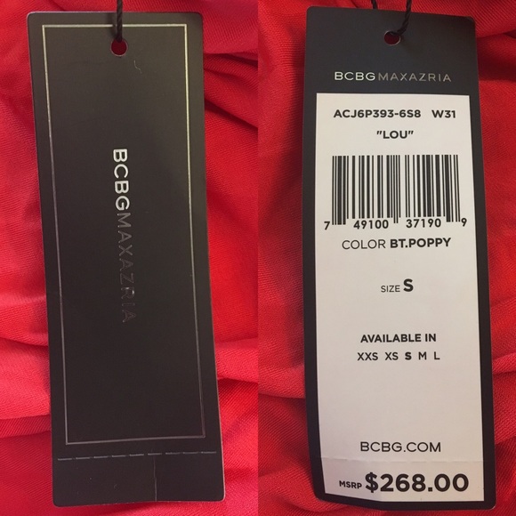 🎉3xHP🎉 BCBG SexyOpen-BackCocktail👗, BrightPoppy - Picture 2 of 7