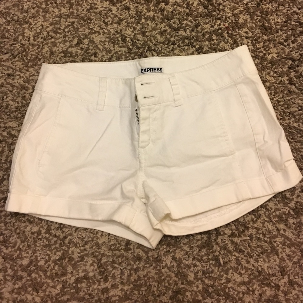 Express White Shorts (Size 2)