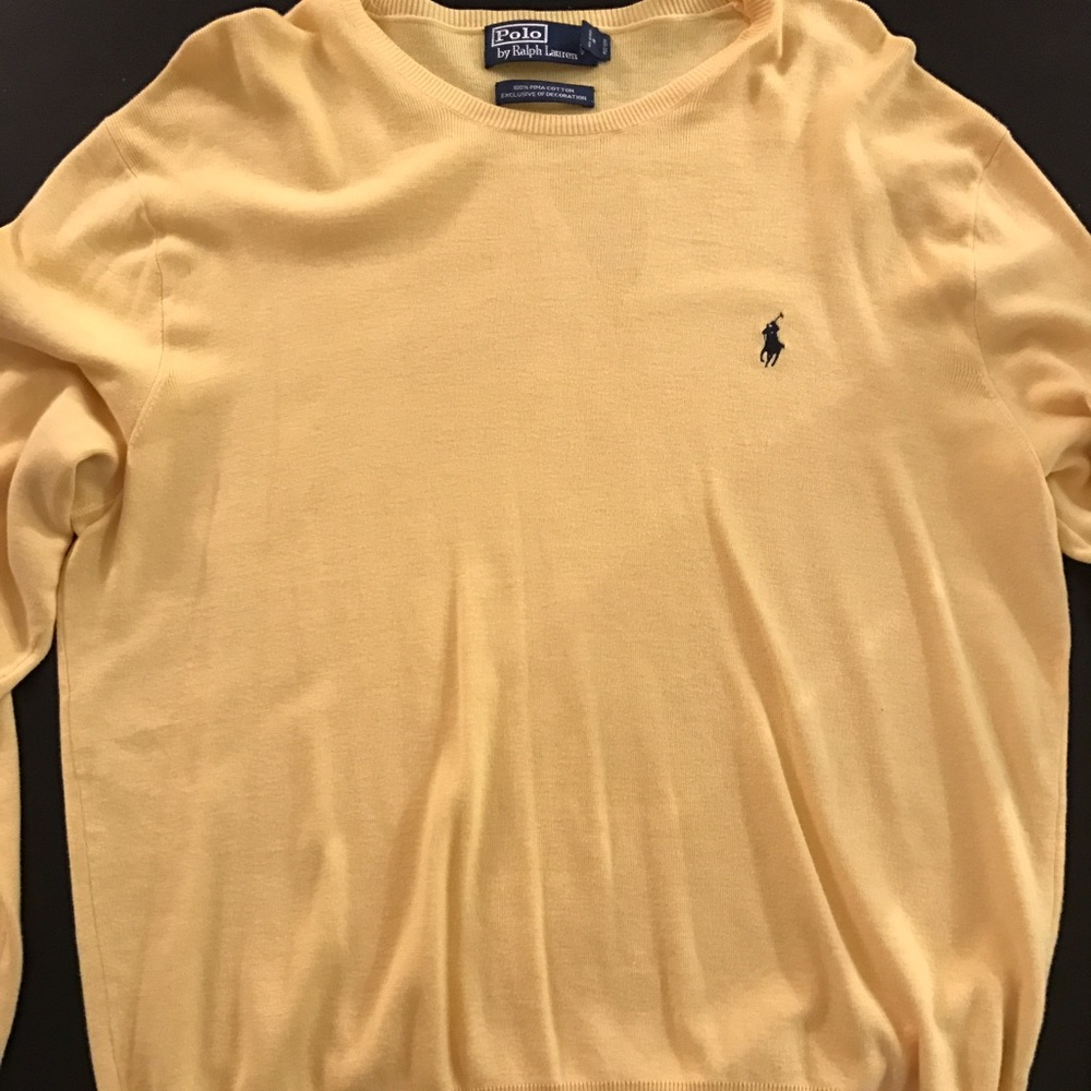 Men's Polo by Ralph Lauren light yellow sweater