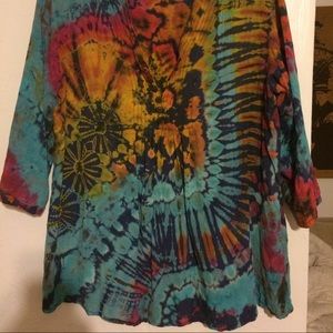 Tie dye shirt from the Culture Shop