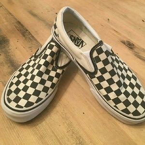 New Without Tags Checkered Vans