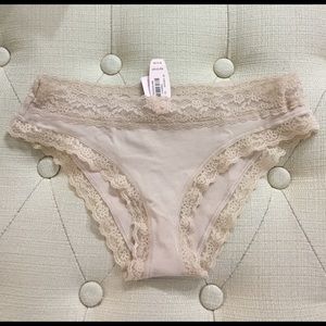 NWT Victoria's Secret nude low rise cheekini panty