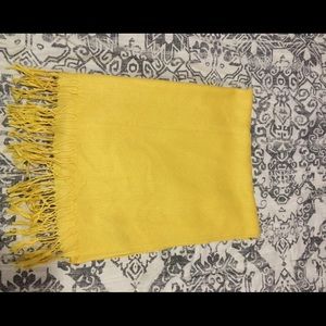 Yellow pashmina scarf