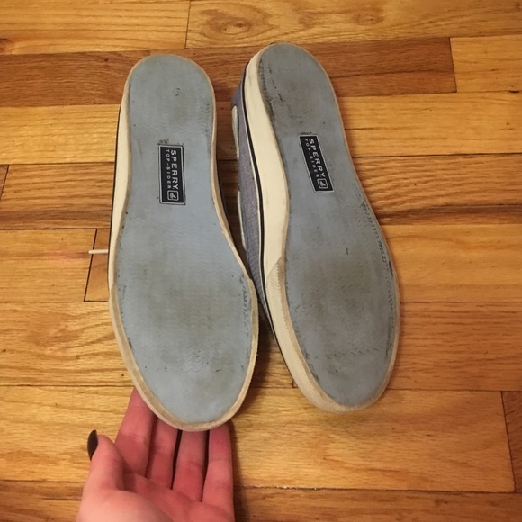 Light blue sequin sperrys - Picture 2 of 3