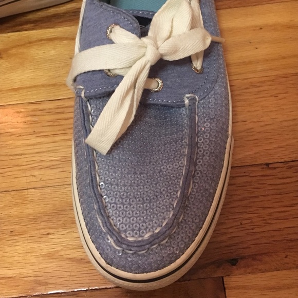 Light blue sequin sperrys - Picture 3 of 3