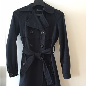 Kenneth Cole Black Trench Coat