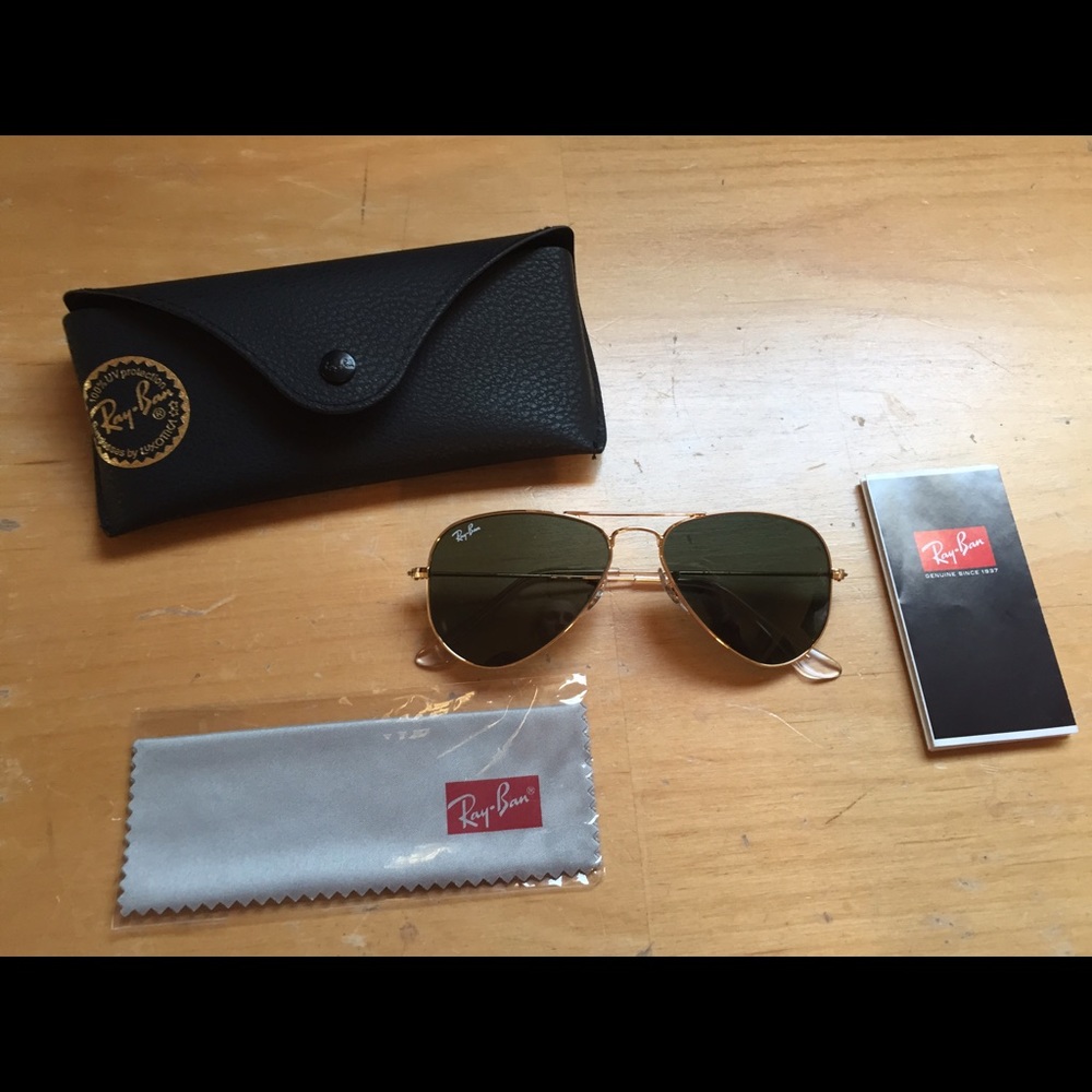 Authentic Ray Ban Aviator Sunglasses