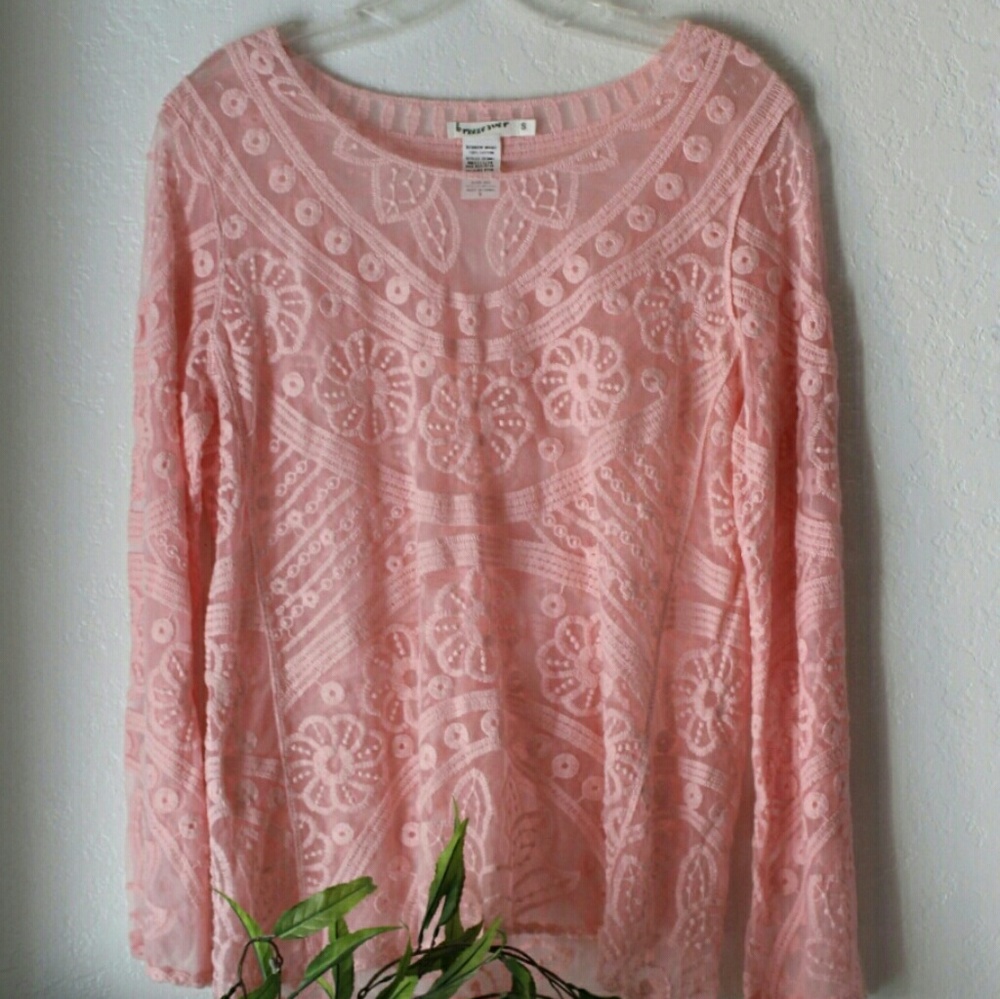 Breeze ever Mesh See Through Top Size Small