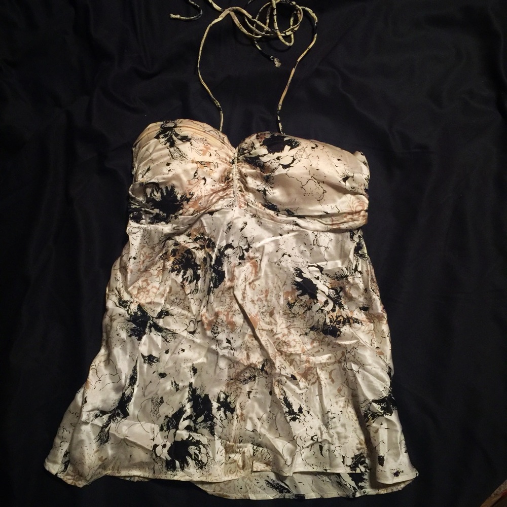 Beautiful Crushed Silk Corset Blouse