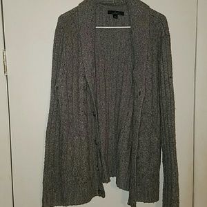 Gray cardigan