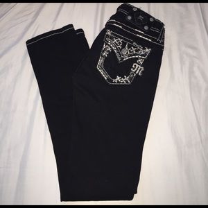 Miss me jeans in black, size 14, skinny jeans