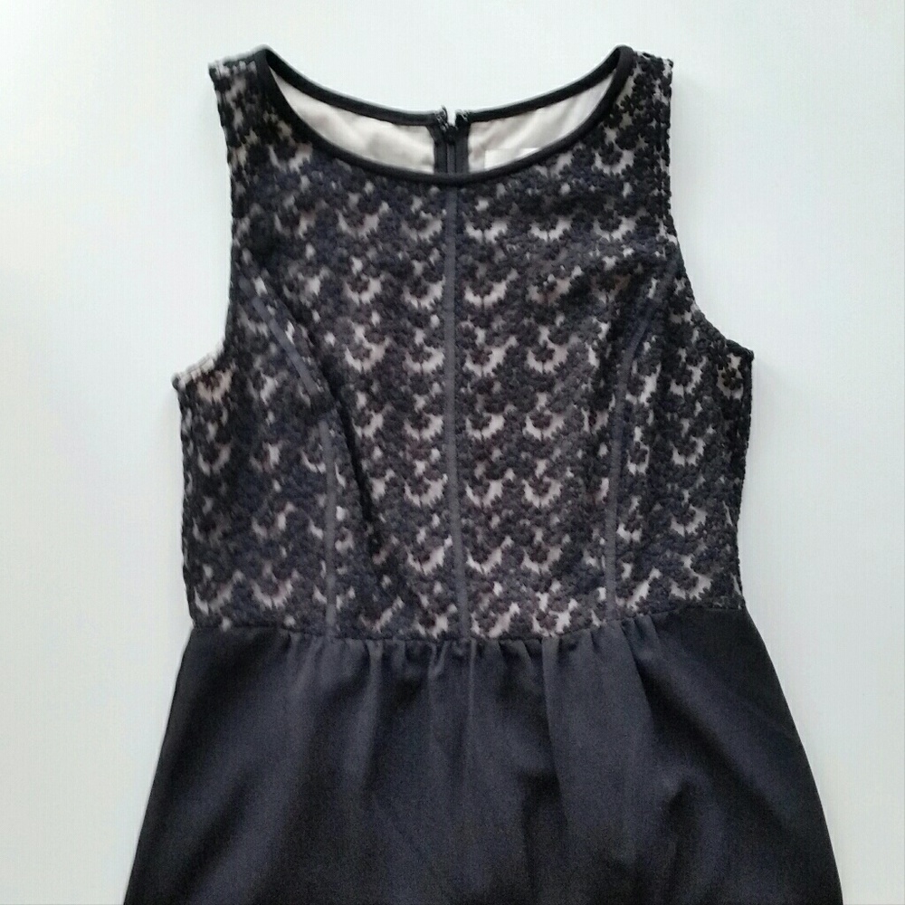 LOFT Floral Crochet Top Dress - Picture 2 of 4
