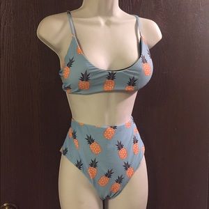 Pineapple Bikini - High Waisted