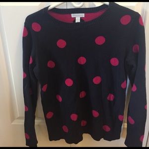 Adorable polka dot sweater!