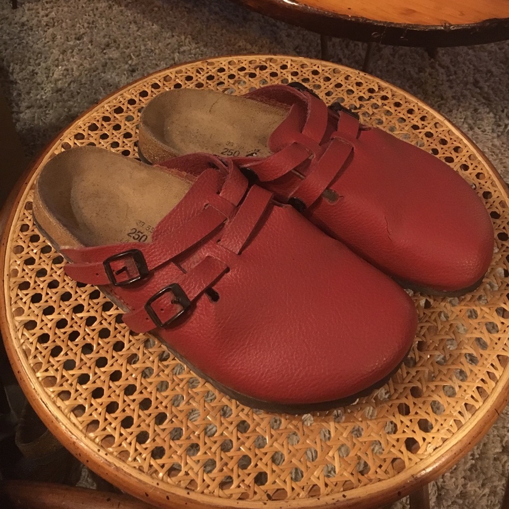 Red Birkenstocks