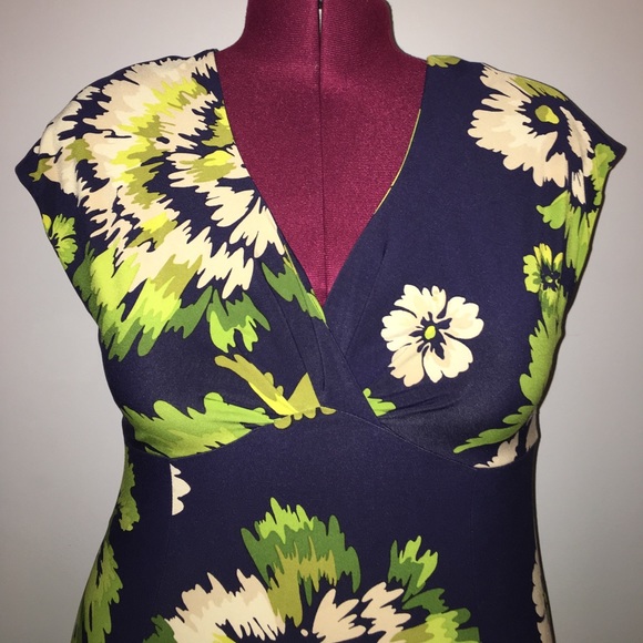 Jones NY Floral Print A-Line Dress size 16 - Picture 3 of 8