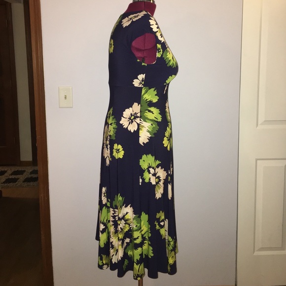 Jones NY Floral Print A-Line Dress size 16 - Picture 5 of 8
