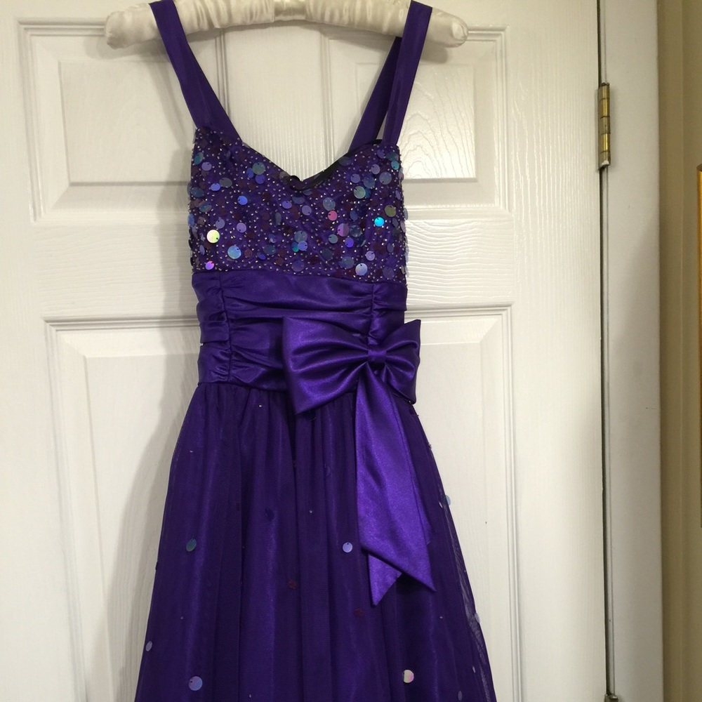 Royal purple formal dress