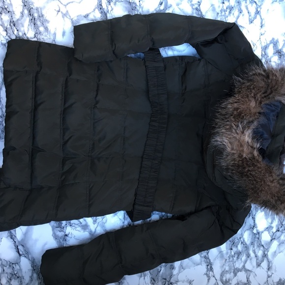 Olive green coat - Picture 2 of 3