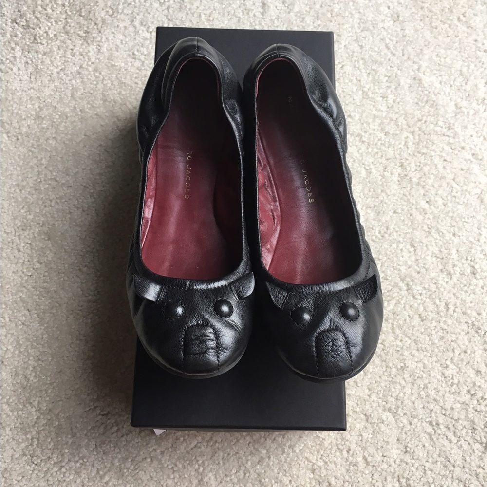 Marc Jacobs Leather Mouse Flats