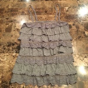 Hollister ruffle tank top