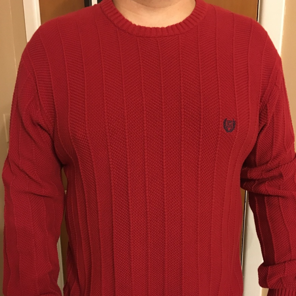 Plus size men's Chaps heavy knit sweater