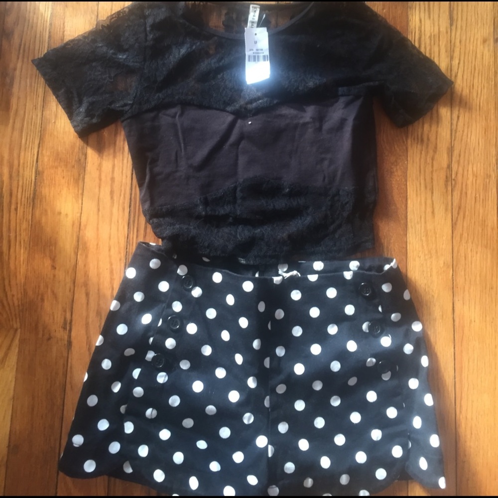 Emma and Sam crop top lace