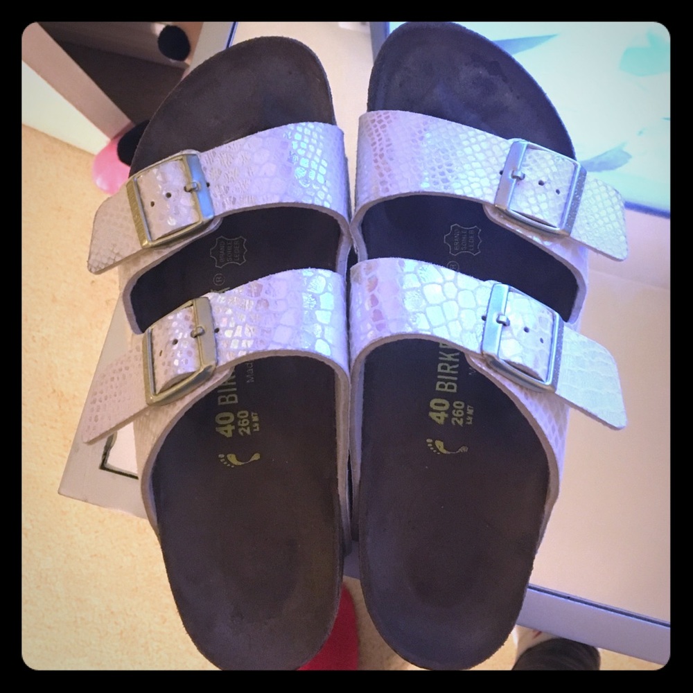 Opal Birkenstocks size 40