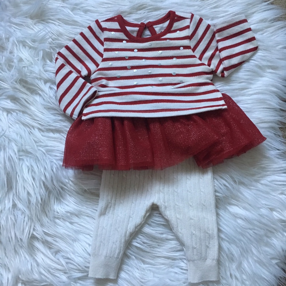 Sweater outfit set for baby girl 0-3 months