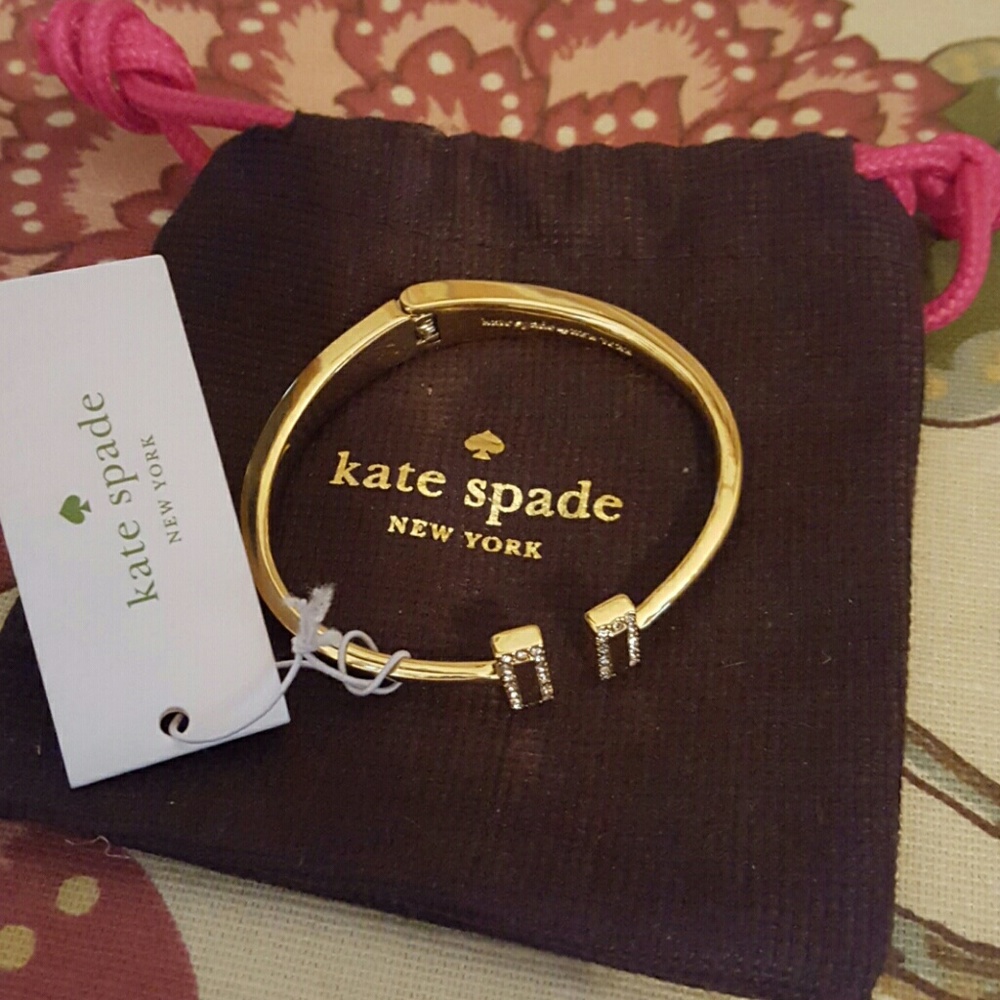 Gold hinged Kate Spade Bangle