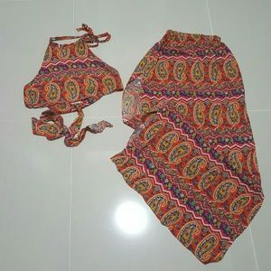 2 Piece Boho Maxi Set