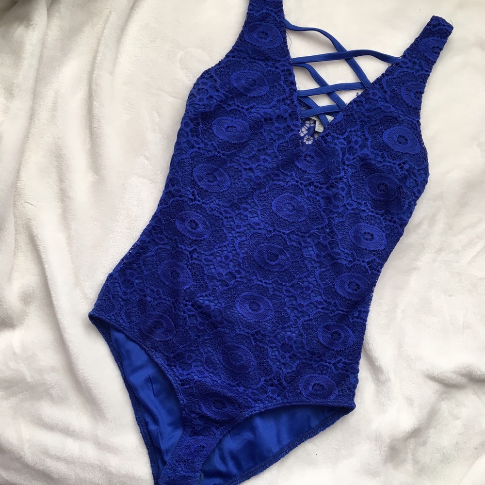 Charlotte Russe • Beach Club Laced Bodysuit