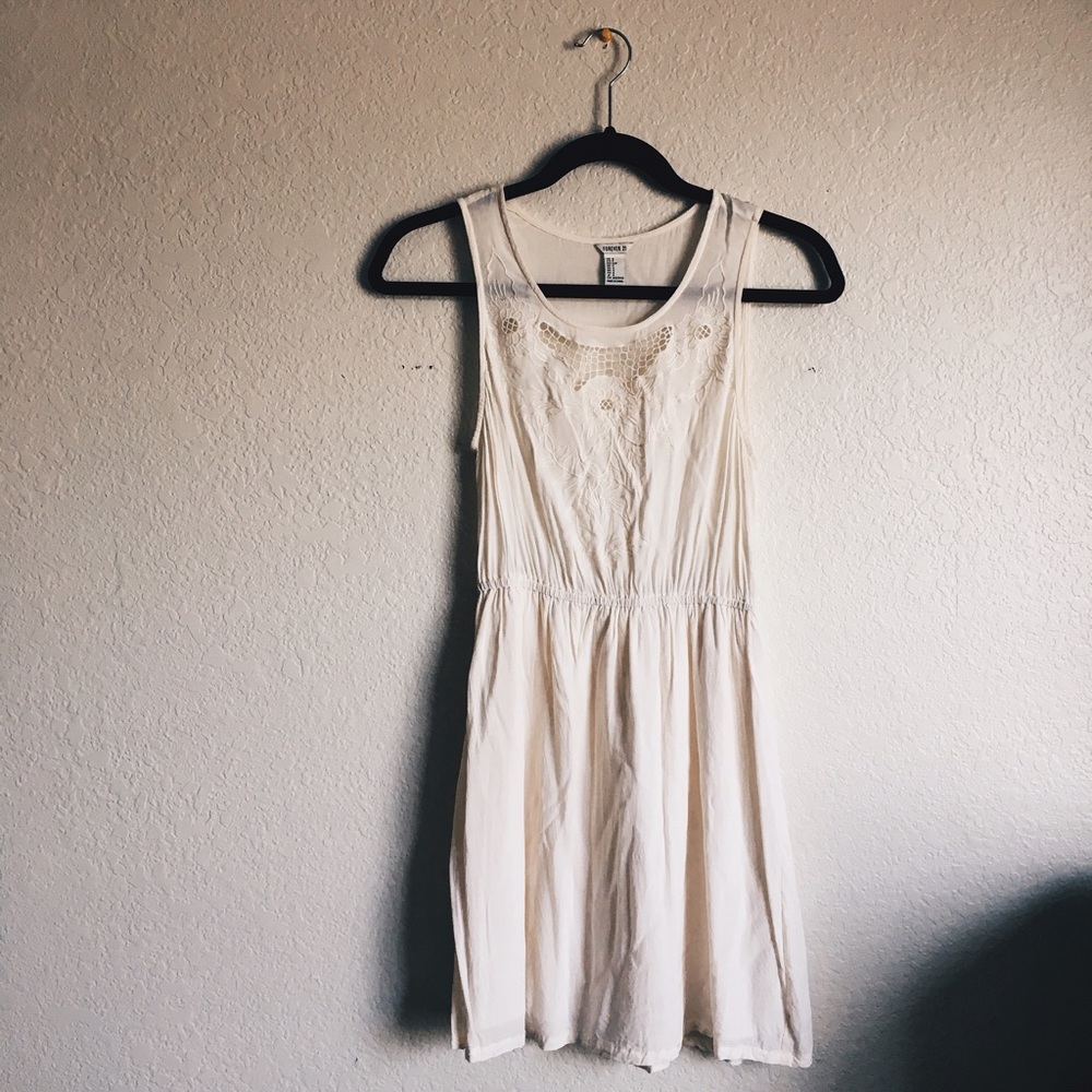 F21 Off white dress