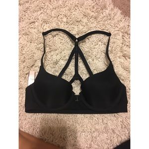 VS NWT front clasp strapped back bra
