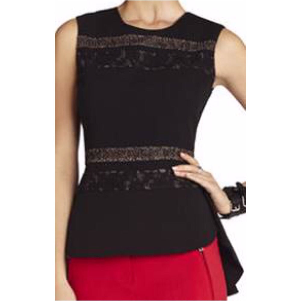 BCBG Peplum Top