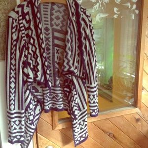 Trendy tribal cardigan