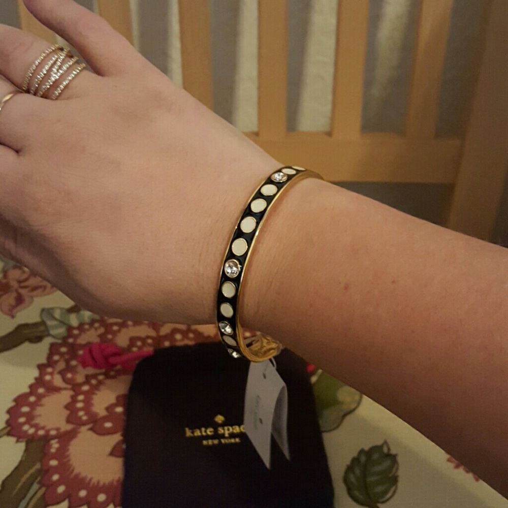 Gold and Black Kate Spade Bangle - Picture 2 of 2