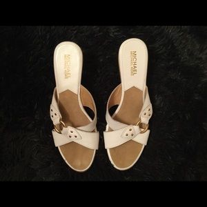 Michael Kors White Heels