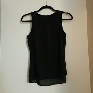 🖤Black sleeveless sheer top
