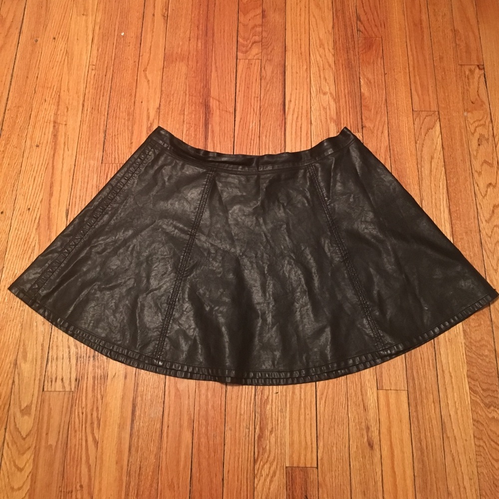 Forever 21 Plus Faux Leather Skater Skirt